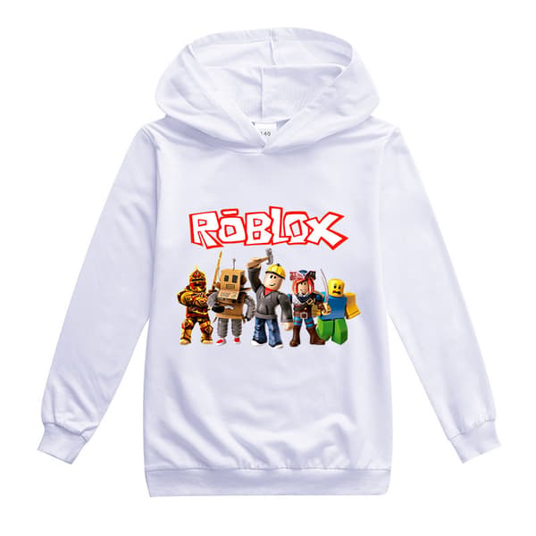 Roblox Hettegenser for barn Yttertøy Genser Hvit White 140 cm