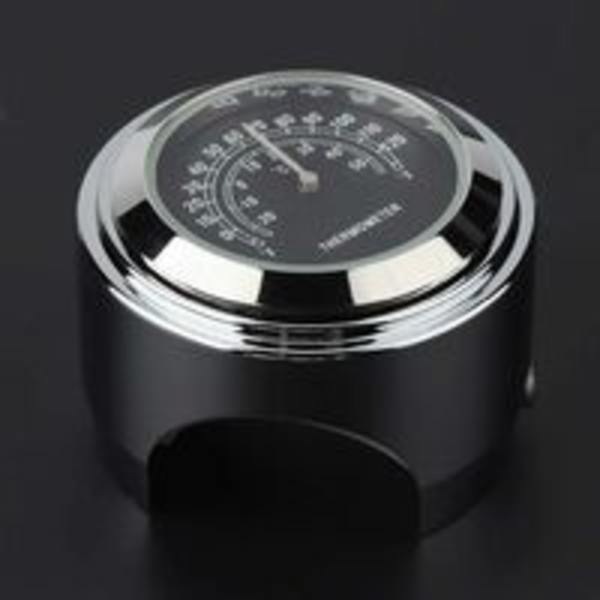22-25mm (Sort) Styrtermometer Vandtæt Motorcykel Styr Montering Temperatur Tilbehør