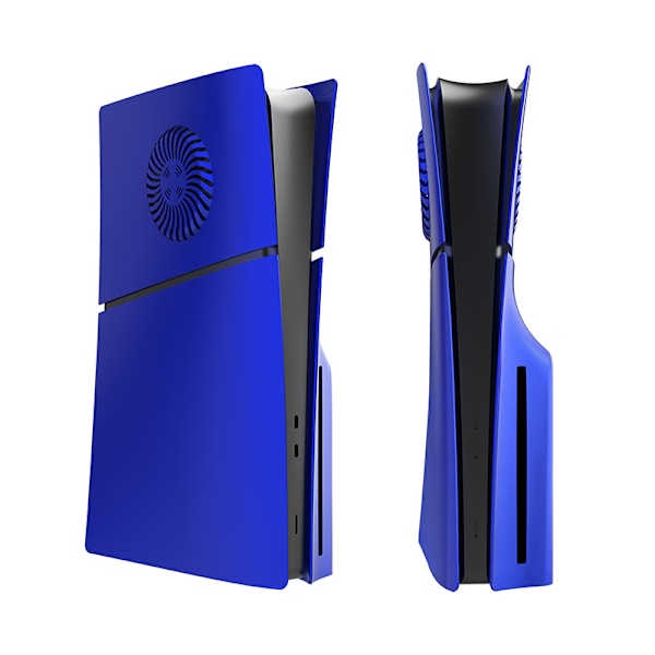 PS5 Slim -konsolin etu- ja takakannen suojakuoret Blue-Digital Version