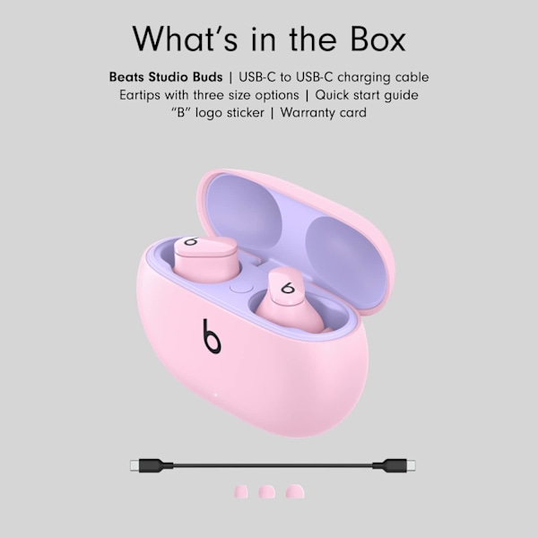 Studio Buds Helt Trådløse Støjreducerende Øretelefoner - Sort (Renoveret) Pink