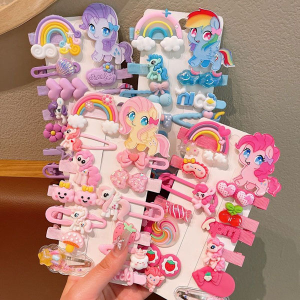 Blomsterhårklemmer Sæt - Søde Blomstertilbehør til Piger Biky 14-piece Set
