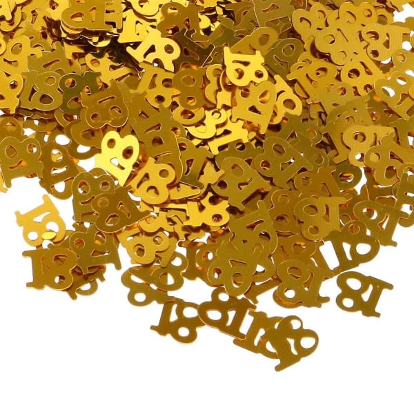 3xtable Confetti Age Födelsedagsfest Bröllopsdag Bord Confetti Gold 18