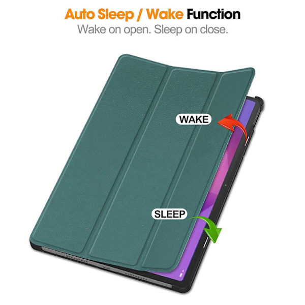 Etui til Lenovo Idea Tab Pro Anti-Drop Læder Stand Tablet Cover - Grå Multicolo Multicolor Blackish Green