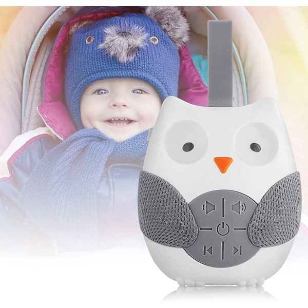 Baby sömnnapp ljudmaskin Bärbar White Noise Noise Machine med 12 lugnande ljud och 3 Shusher Timers för resor Sl