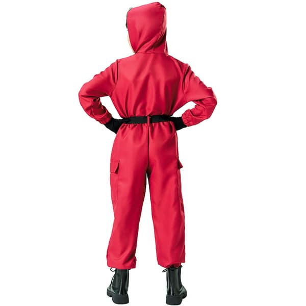 Squid Game Halloween Jul Cosplay Kostym Barnset, Skor Ingår Ej{AZC} （XL）