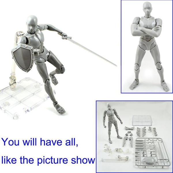 2.0 Actionfigur Modell för Shf Body Kun Docka Pvc Body-chan Dx Set [dB} Male And Female