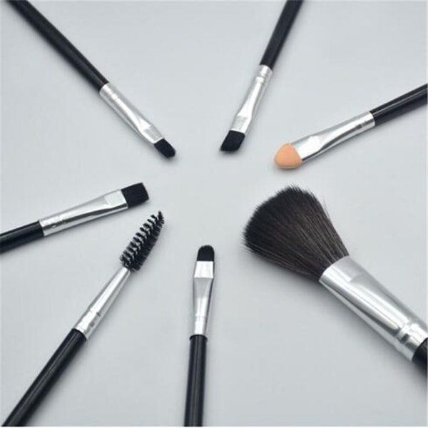 5 Styck Svarta Makeup Borstar Set Professional Beauty Tool