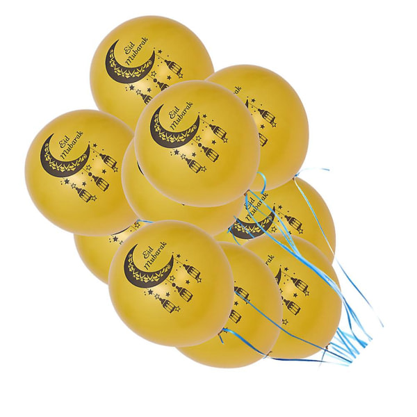 22 kpl Ilmapallot Eid Mubarak Latex Balloons Valinnainen set Eid Diy Latex Balloons(M)