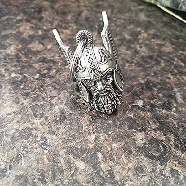 Odins vikingguds værge, lykkeamulet, biker-gave, kører med en klokke for at afværge uheld, Odin vikingguds Bravo-klokke, gremlin-værge-turklokke