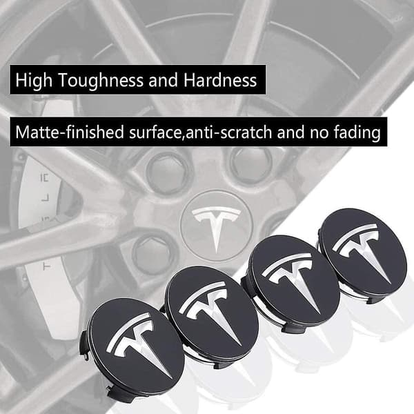 Tesla Navkapsler Sæt Hjulmøtrik Beskyttelse Center Modifikation Kapsel Til Model Y Model 3 Model S Model X