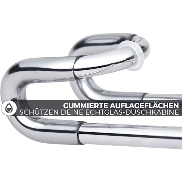 Duschväggskrok, Duschvägg för Badrum - Mycket Lätt Badrumskrok för Dusch - Duschförvaring på Duschdörren (11cm)