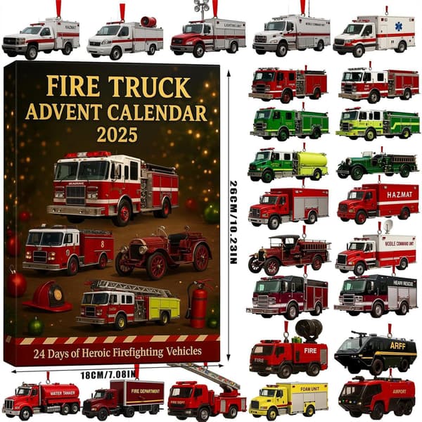 Ny Ankomst Brandman John Deere Jul Adventskalender Julgransprydnad nutcracker 26*18*3CM