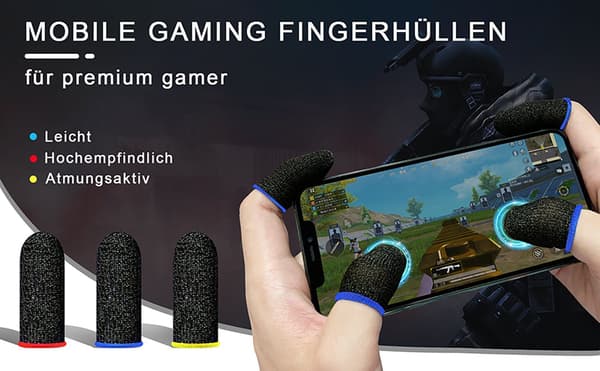 Fingersleeves til gaming, med anti-sved, præcisions touch-respons