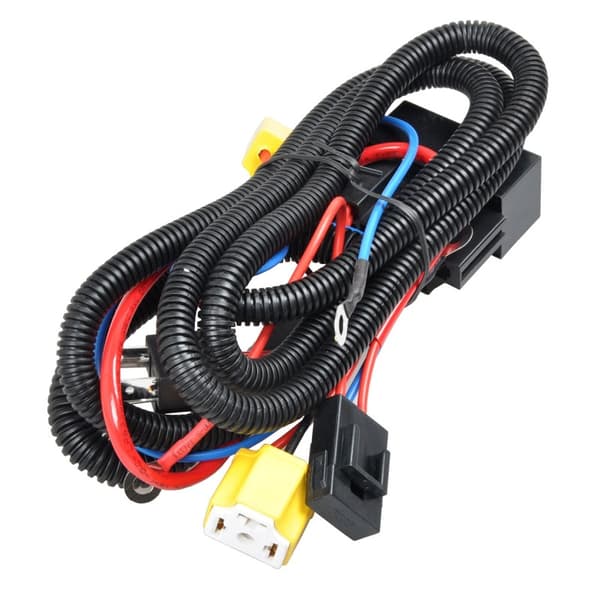 12V 35-90W Bilfrontlys Stråleforsterker H4 Halogenlampe Frontlys Modifikasjonslinje Lighter LED Linjesett