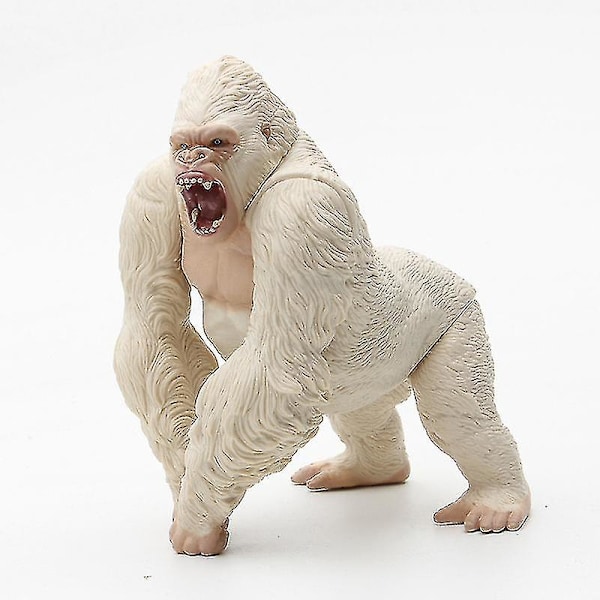 15cm Gorilla King Kong Actionfigur Simuleringsdjur PVC Actionfigurserie Leksaksmodell Dockpresent till Barn white