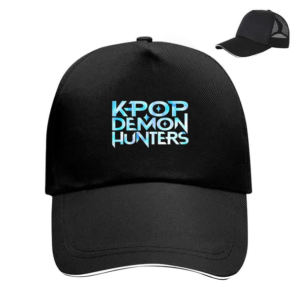 Witcher Girls Kpop Logo Justerbar Baseballkasket med Velcrolukning og Åndbart Mesh White-E