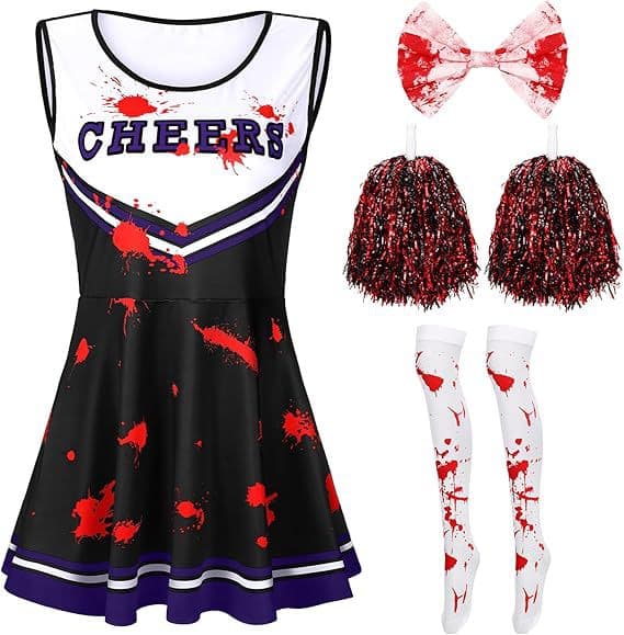 Halloween Piratfestdräkt för Barn Digitaltryck Cheerleading Performance 05 Single Skirt 150cm