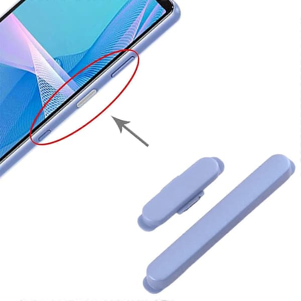 Til Sony Xperia 10 Iii Original Strøm- og Volumeknap Blue
