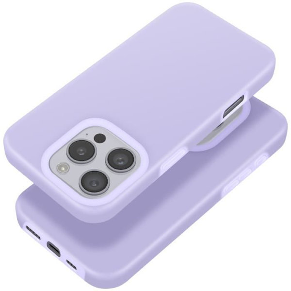 iPhone 16 Pro -kotelo Pehmeä Silikoninen Pehmeä sisusta Laventeli korotetulla reunalla Purple