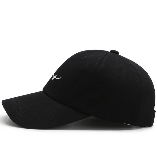 Cap för kvinnor och män Mode Snapback cap Unisex hiphop-hattar Broderi Sommarsolhattar （Svarta）