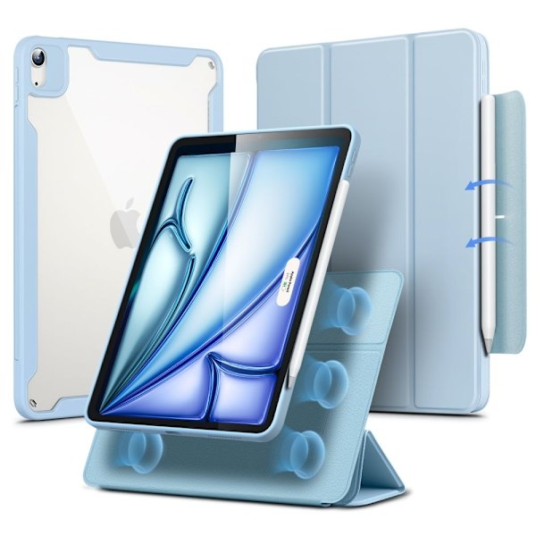 ESR iPad Air 2020-2024 Kotelo 2-in-1 Magneettinen Hyppy Hybrid Sky Blue