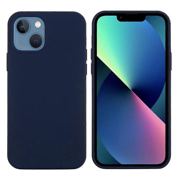 Flydende silikone beskyttelsesetui til iPhone 13 mini - Grøn Multicolor Midnight Blue