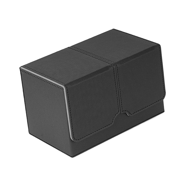 Trading Card Deck Box Spillekort Protector Album Container Display Deck Case Black And Grey