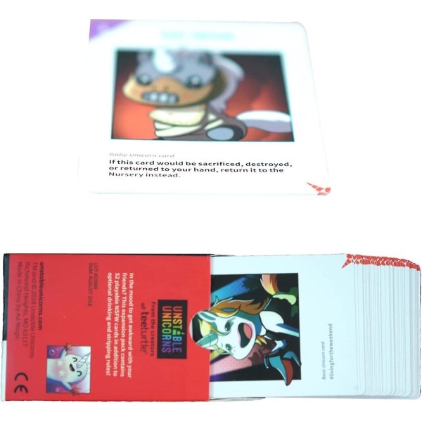 Smoke Unstable Unicorns Äventyrskortspel Toy Expansion Pack-teen Board Game (5-pack) (sensl00)