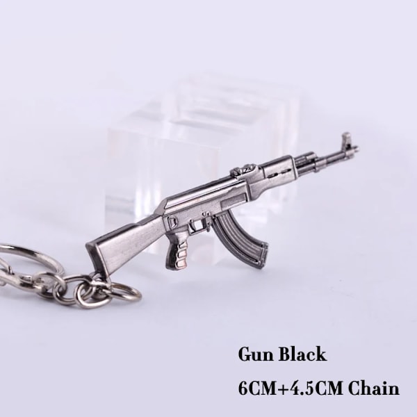 Nyhet Counter Strike Pistol Ak47 Nøkkelring Menn Pynt Awp Rifle Sniper Cs Go Saber Herreveske Bil Nøkkelring Smykker Suvenirer 13