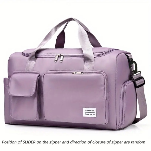 Rejsetaske med stor kapacitet, bærbar håndtaske med sportslynlås, multifunktionel overnatningstaske