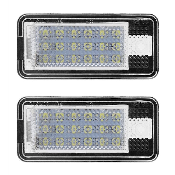 2kpl Auton LED-rekisterikilven valo Lpl0114 Audi A3 S3 A4 S4 B6 B7 A6 C6 S6 -malleihin