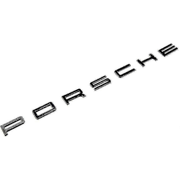 Blanksvarta Bokstäver Baklucke Emblem för 911 Carrera Cayenne Turbo Gt3_xx