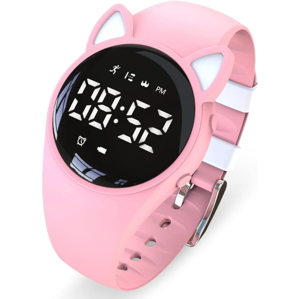 Digitaalinen watch , digitaalinen askelmittari , ei Bluetooth, värinäherätyskello, sekuntikello, loistava lahja lapsille Lapset Teinit Tytöt Pojat Naiset