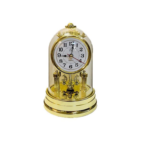 Retroväggklocka, tyst klockställ, klockbas Golden Roman Clock