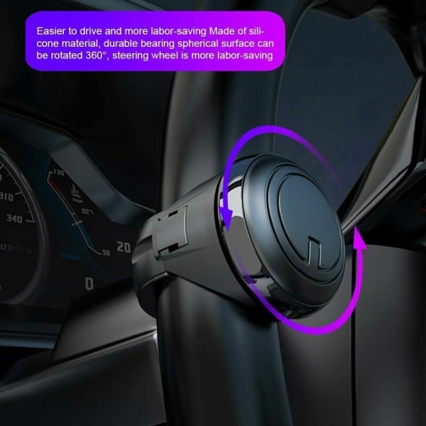 Car Steering Wheel Knop - Universal rattknott for bil, lastebil, traktor, gressklipper