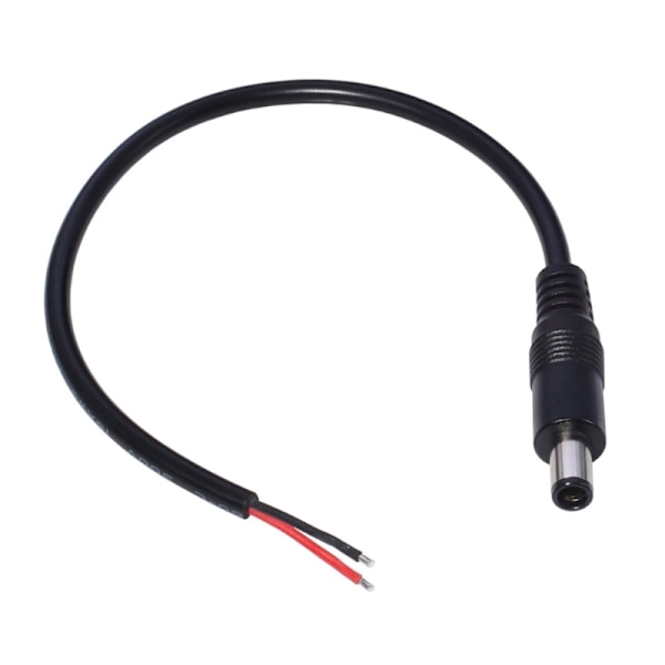 18AWG 7.4mm x 5.0mm Han-stikkontakt til 2-polet Hun-stik Strippet Kabel til Laptop Notebook Adapter Udskiftningsledning 30cm/100cm