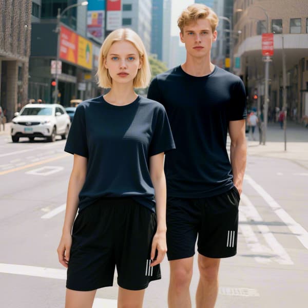 Nye afslappede tynde åndbare hurtigtørrende shorts til mænd til sommerbrug Set - Women's White Medium