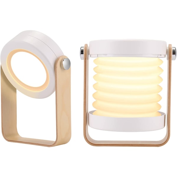 Sengelampe Dæmpbar natlys Touch LED Bordlampe Bordlampe 3 lysstyrkeniveauer Lommelygte Sammenklappeligt læselys Natlampe [Energiklasse A+]