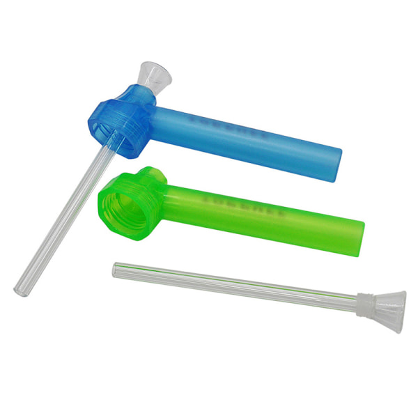 2 i 1 Bärbar Avtagbar Topp Puff Hookah Flask Konverter Vatten Green