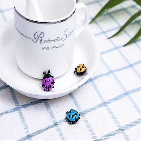 Ladybug 6 kpl/setti Mini Ladybug Jääkaappimagneetti Luova Kodinsisustus Söpö Piirretty Jääkaappi