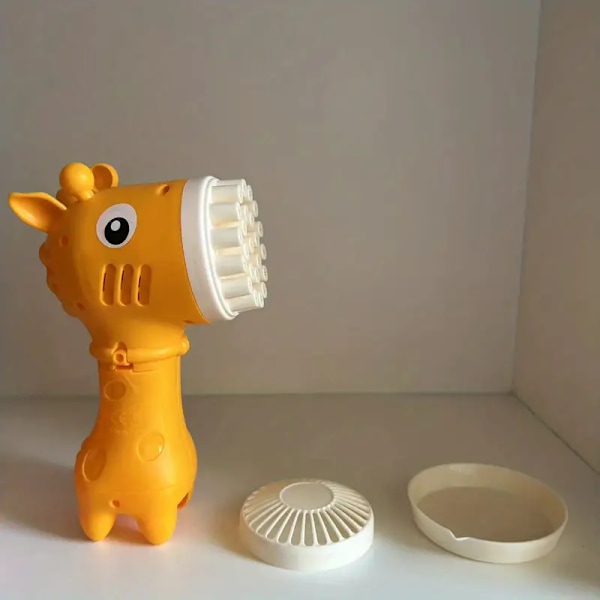 Girafffläkt-Bubbelmaskin 2-i-1 - Perfekt present till semester och fest
