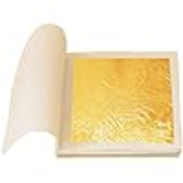 10 stk Spiselige Guld Blad, 24K Guld Blad Ark til Kager Drikke Dekoration (Sidelængde: 1.7\"/4.33cm)