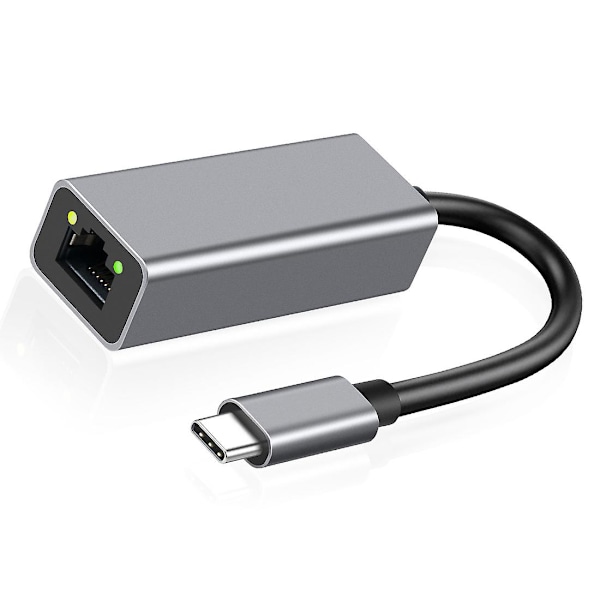 Type-c til Rj45-port 1000 mbps Usb C Ethernet-adapter Usb-c til Rj45 Lan-adapter Type C nettverkskort U