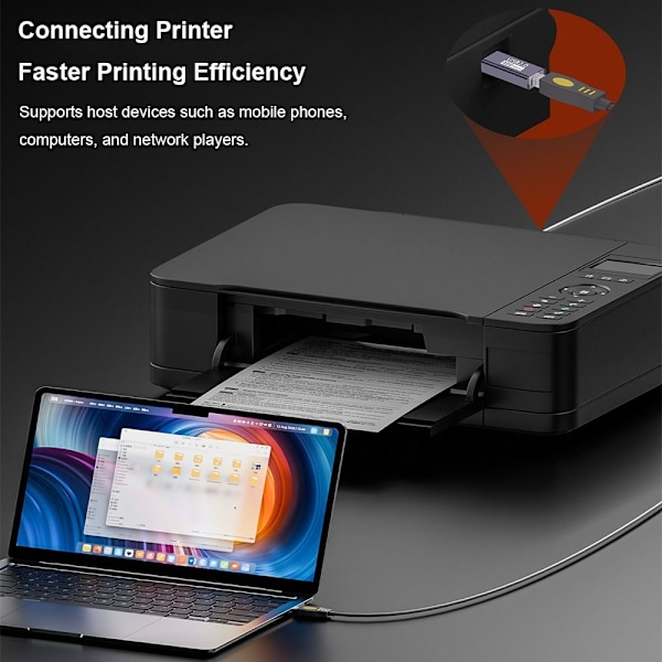 USB-B til Type-C Konverter MIDI Adapter USB-B TIL USB-C ALBU USB-B to USB-C Elbow USB-B to USB-C Elbow