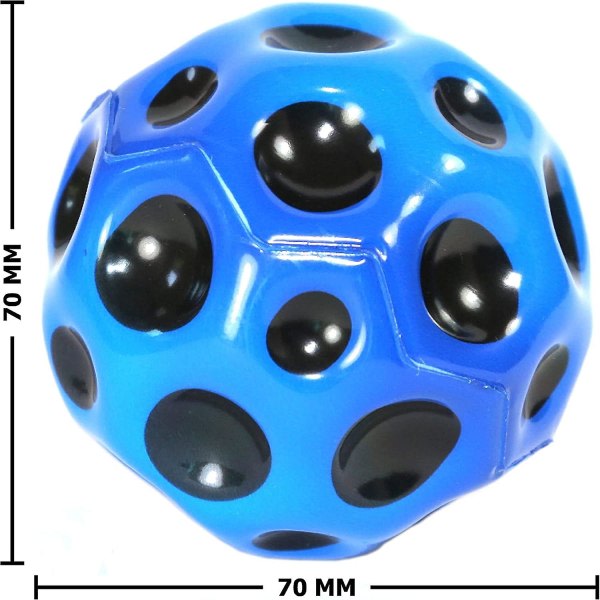 3-pakke 7 cm diameter måneball, sprettball, liten vannpoloball, strandleketøy for å kaste vannspill, leke på trampolinen, sendt tilfeldig