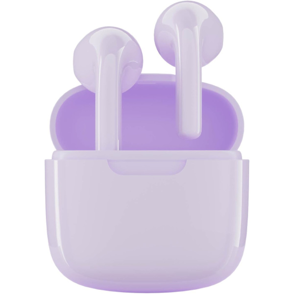 Ørepropper, Trådløse Bluetooth-ørepropper, 25 timers spilletid USB C TWS innebygd støydemping Purple