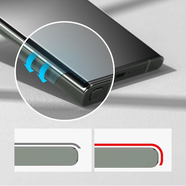 Ringke Galaxy S23 Ultra DualEasy skjermbeskytter med personvern