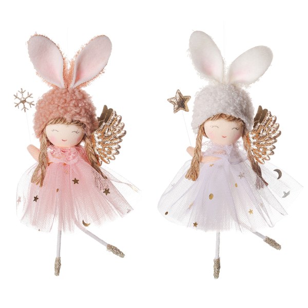 Juletre blikk skjørt Angel Fairy Doll Barn anheng dekor