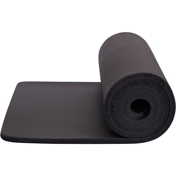Yogamatta | Multifunktionell Extra Tjock Träningsmatta i Skum | Stretching, Motståndsträning och Terapi – Pilates, Gymutrustning Grey