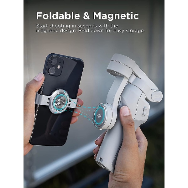 Håndholdt 3-akset Smartphone Gimbal Stabilizer med håndtag